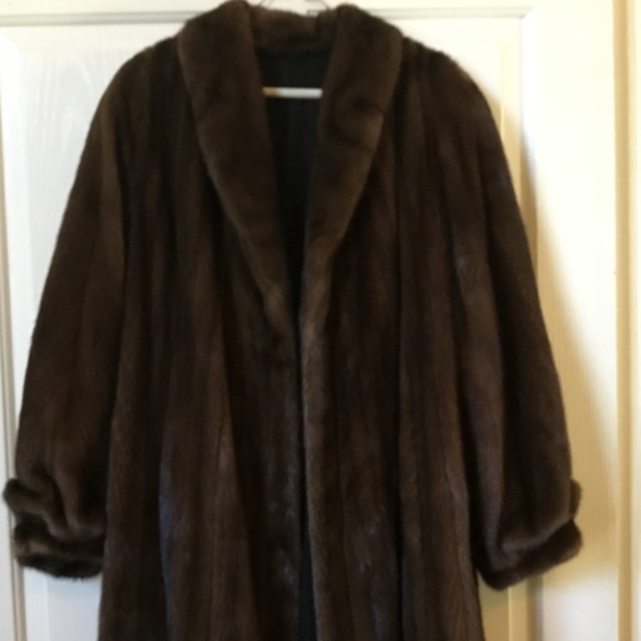 Womens Gorgeous Full Length Mink Coat Size 14 - Picture 6 of 8